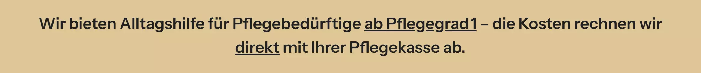 Wir bieten Alltagshilfe für Pflegebedürftige ab geringem Pflegebedarf – die Ausgaben verrechnen wir ohne Umwege mit Ihrer Pflegekasse. für Waldbrunn